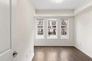 Secondary bedroom of unit 238 located at 2355 Sheppard Avenue West in Etobicoke, Ontario listed by Marco Pedri, Broker with Shoreline Realty Corp., Brokerage.
