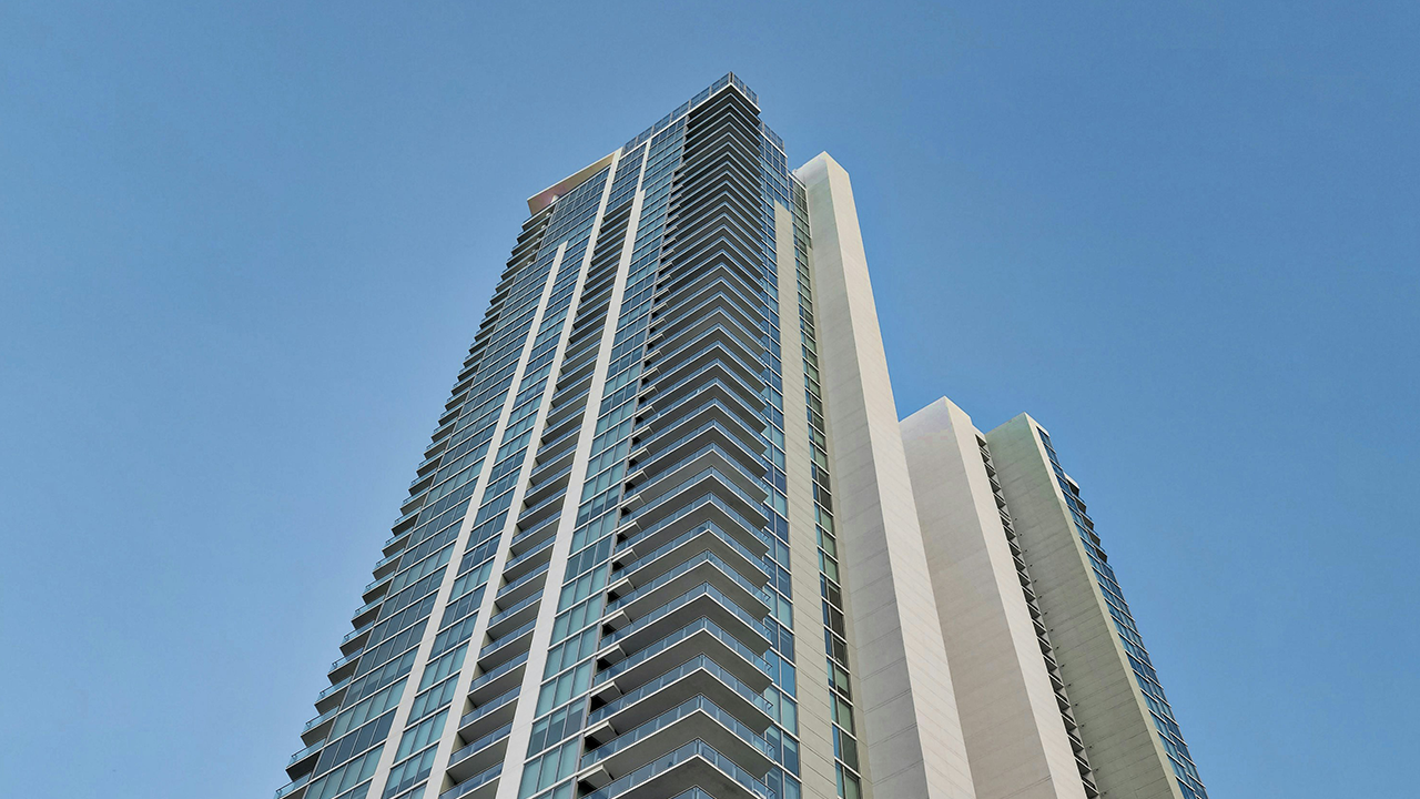 An exterior image of a condo building located in Etobicoke, Canada which was sold by Marco Pedri which was the example used in the blog article.