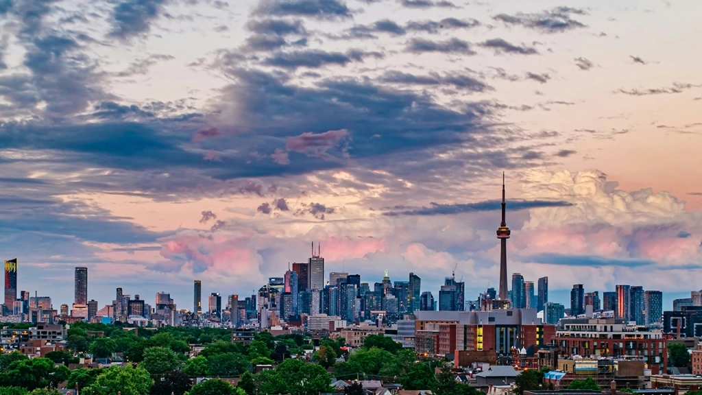 Is Etobicoke affordable? An image of Etobicoke with downtown Toronto in the background.
