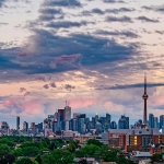 Is Etobicoke affordable? An image of Etobicoke with downtown Toronto in the background.