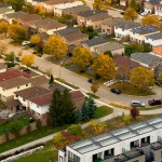 Living in Etobicoke - an overhead image of an Etobicoke neighbourhood.