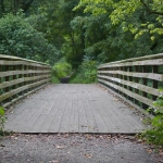A bridge along the waterfront trail is something you'll often see living in Mimico.