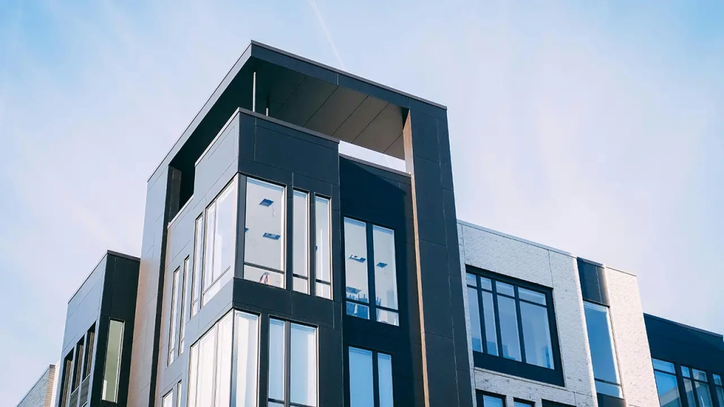 Exterior image of a condo building located in Etobicoke.